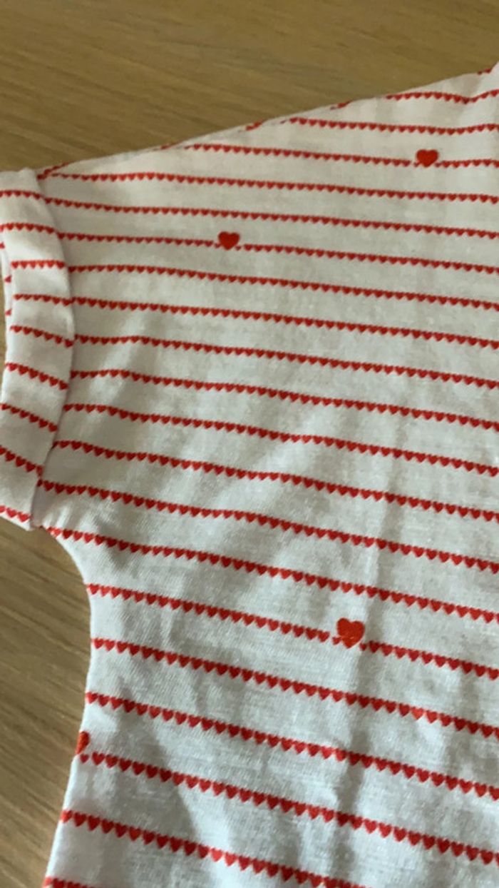 T-shirt coeur neuf okaidi - photo numéro 3