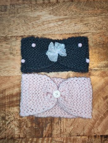 Lot de 2 bandeaux en laine 0-3 mois