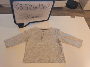 T-shirt manches longues garçon 9 mois Kiabi 