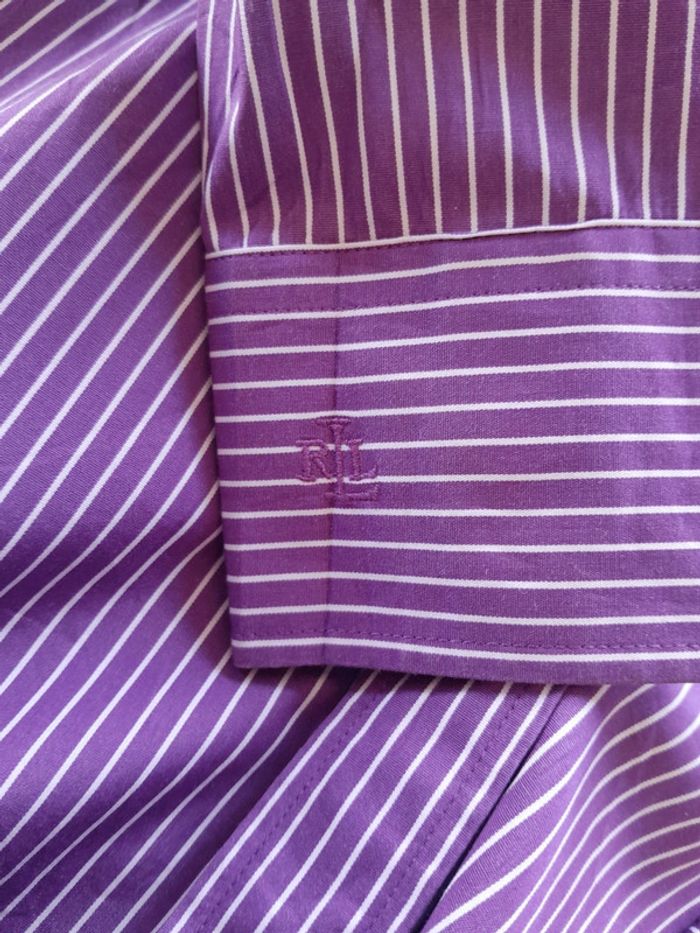 Belle chemise brodé poignet RL Lauren Ralph Lauren très bon état - photo numéro 3