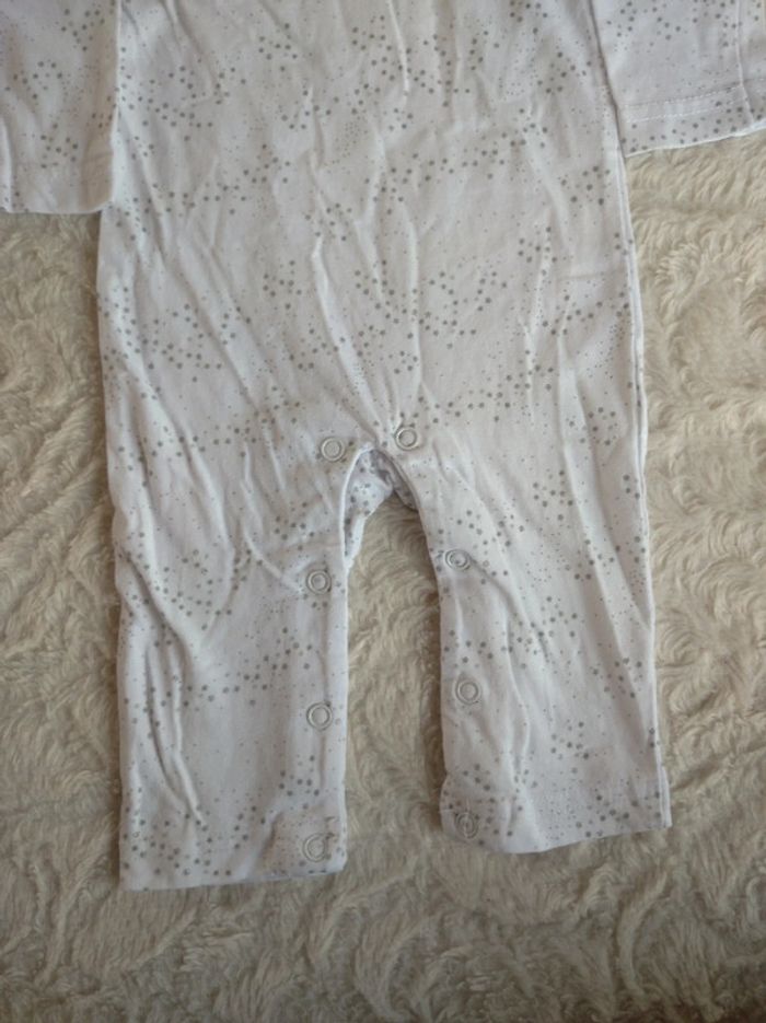 Pyjama grenouillère coton été léger sans pied Mixte 3 mois étoile - photo numéro 5