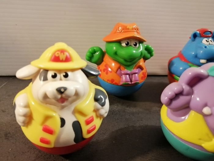 6 figurines culbuto weebles playskool - photo numéro 2