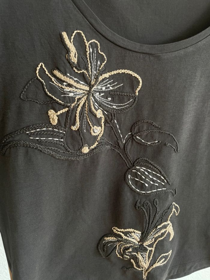 T-shirt brodé fleurs Weekend Max Mara - photo numéro 2