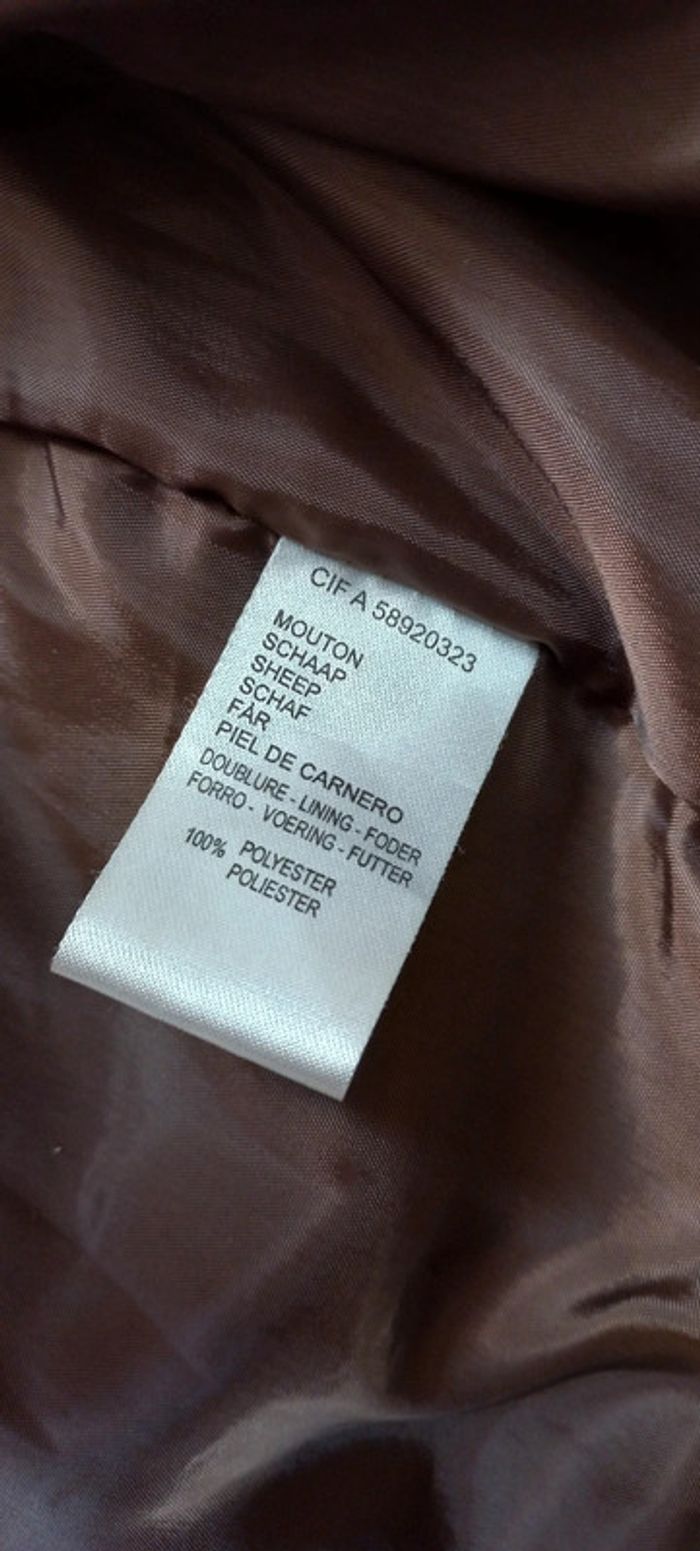 Veste mouton cuir 40 - photo numéro 3