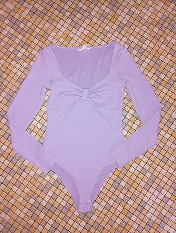 Body femme en jersey côtelé violet clair taille S H&M