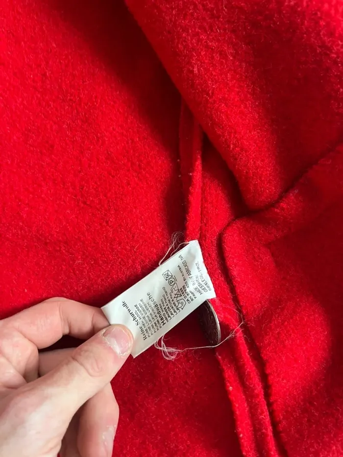 Veste autrichienne Giesswein rouge – Laine & détails contrastés – T.38 - photo numéro 7