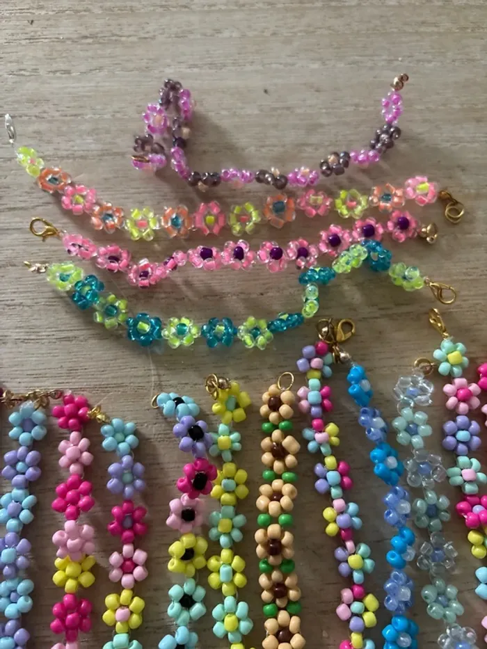 Bracelet de fleur couleur été 📦 - photo numéro 6