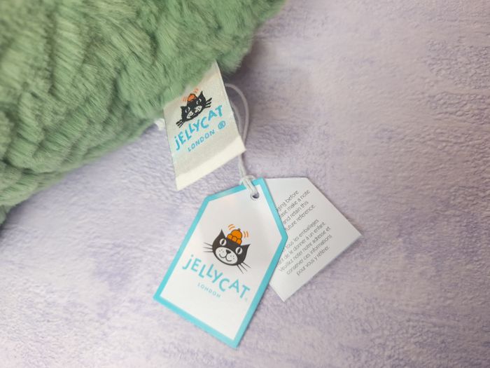 Peluche jellycat fuddlewiddle dragon vert et rare - photo numéro 4