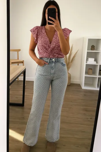 Jean à motifs bleu clair easy Clothes neuf