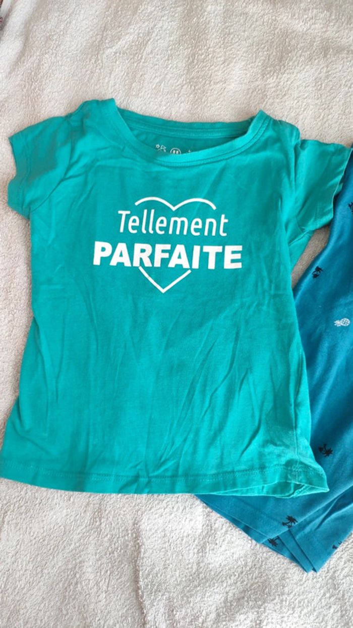 Lot de 2 T-shirts u essentiel bleu taille 5 ans - photo numéro 4