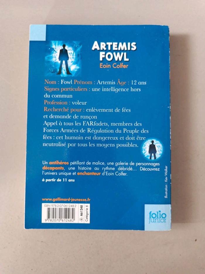 Artemis Fowl Eoin Colfer - photo numéro 2