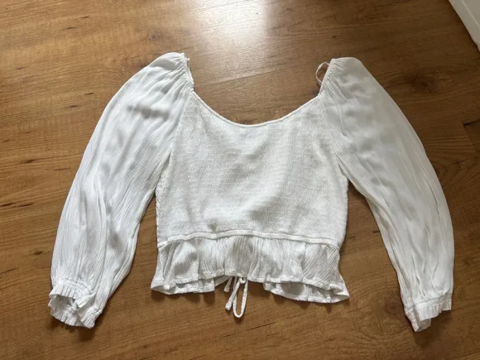 Chemisier hollister blanc - photo numéro 3