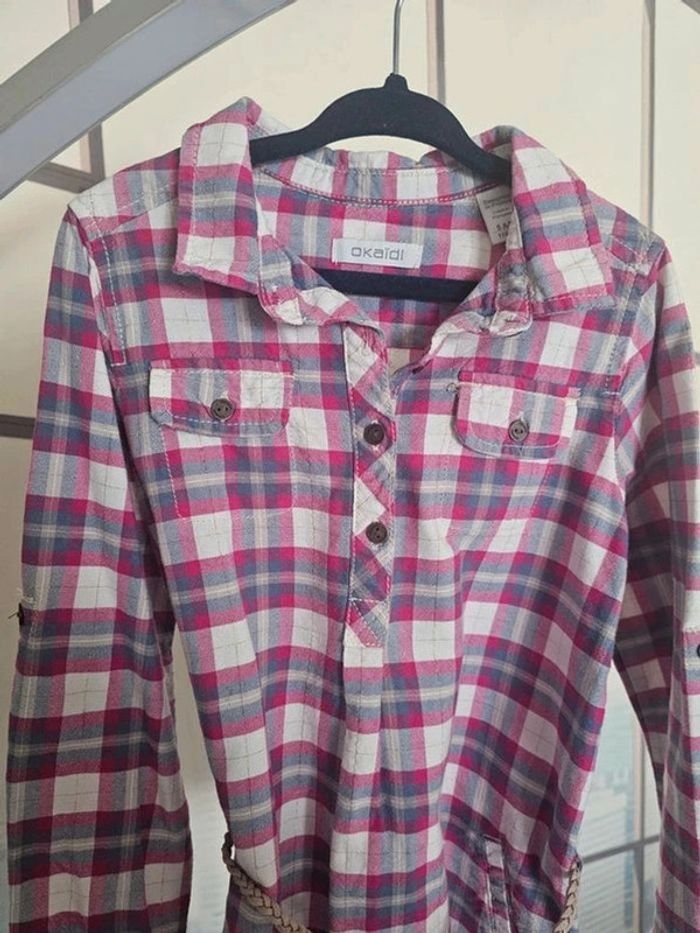 Robe à carreaux okaidi taille 5 ans / 110 cm - photo numéro 6