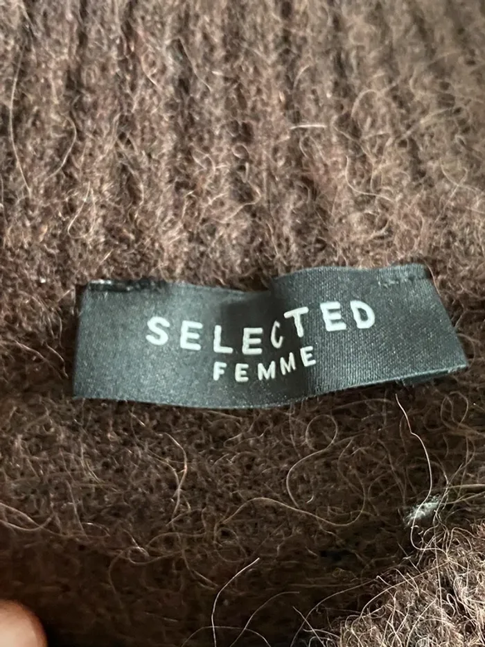 Pull marron taille unique - photo numéro 5