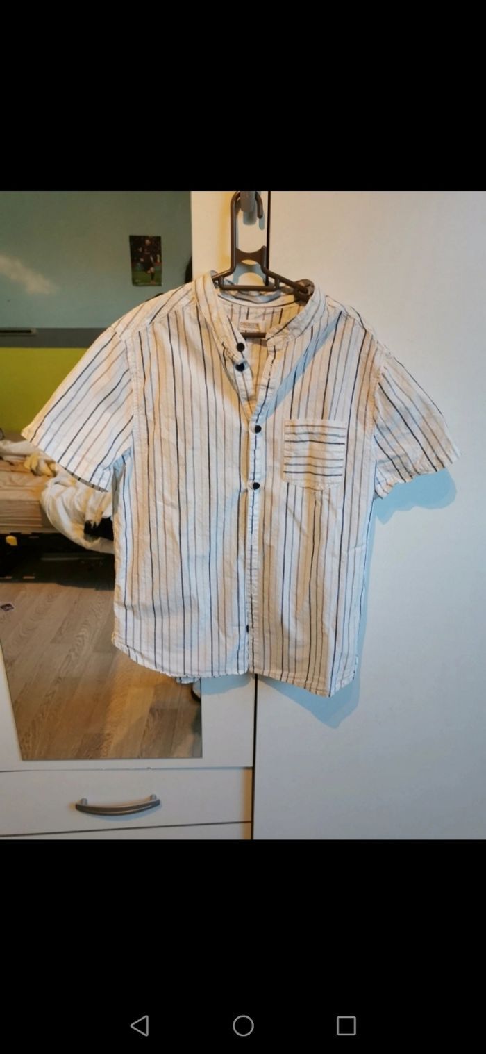 Chemise garçon col mao