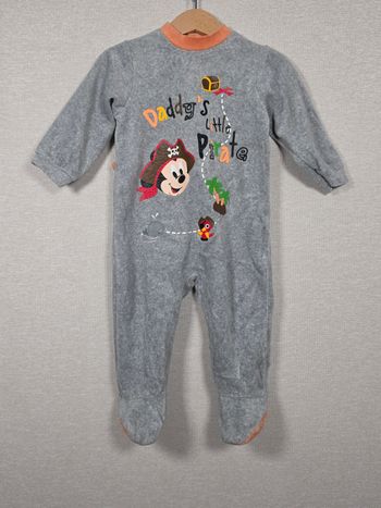 Pyjama velours Mickey pirate disneyland paris 18 mois 81cm
