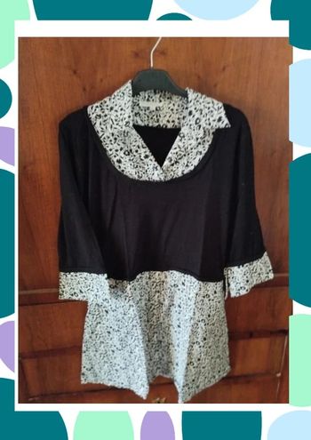 🧥 Blouse noire - manches 3/4 - Taille 40 - Streboski 🧥