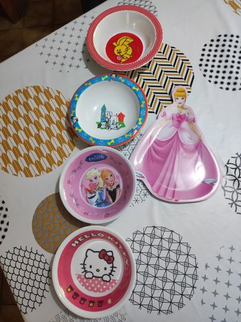 5 assiettes enfants