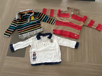 Lot 3 polos manches longues