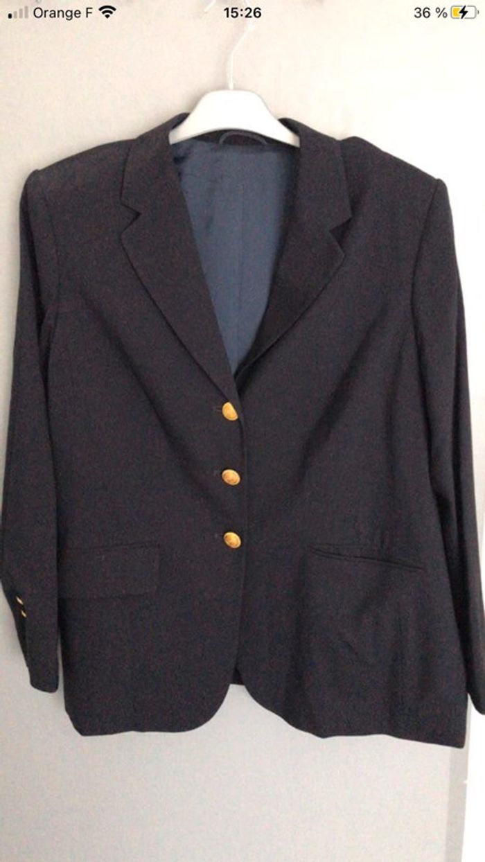 Veste marine en laine