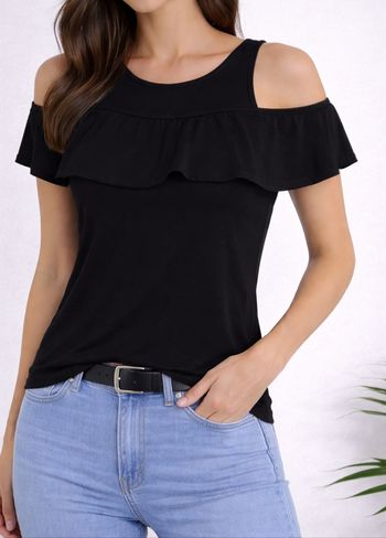 Top péplum à volants femme Taille 34 