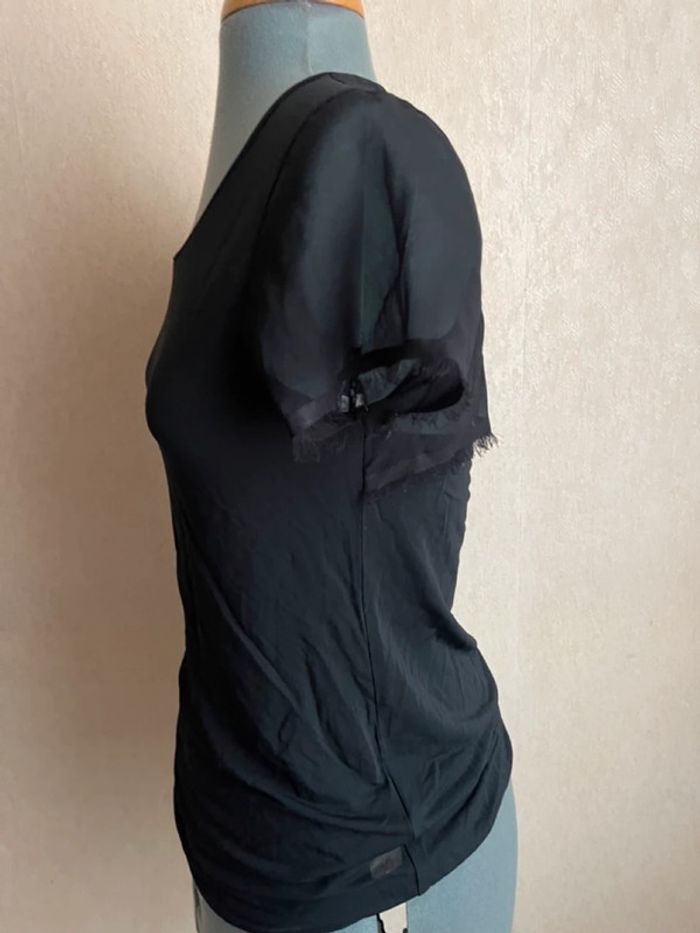 Top bi-matière fluide blouse t shirt 36 - photo numéro 10