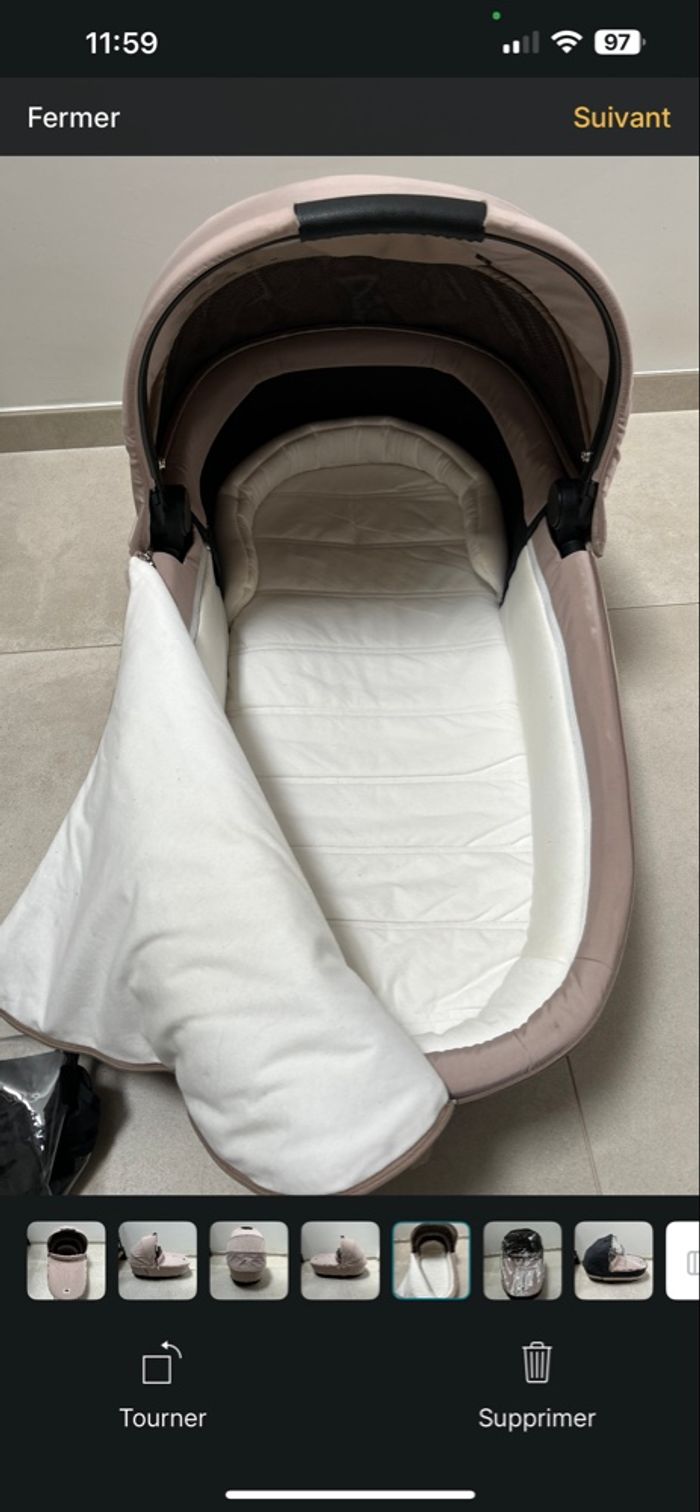 Nacelle Cybex Priam, habillage de pluie et adaptateurs - photo numéro 7