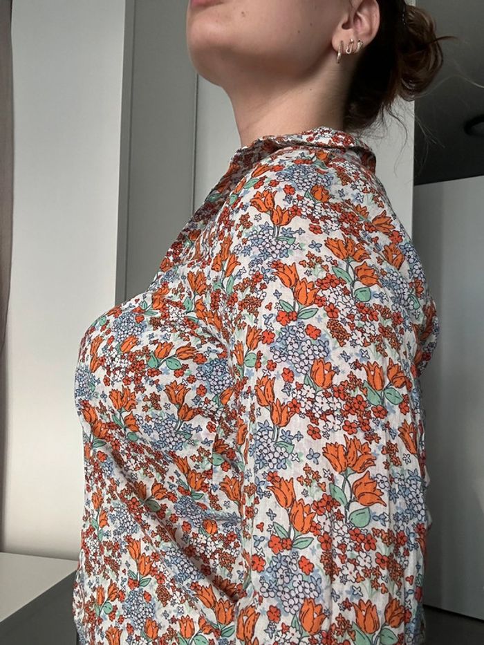 Chemise à fleurs Monoprix – Taille 38 - photo numéro 3