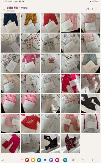 Lot bébé fille 1 mois