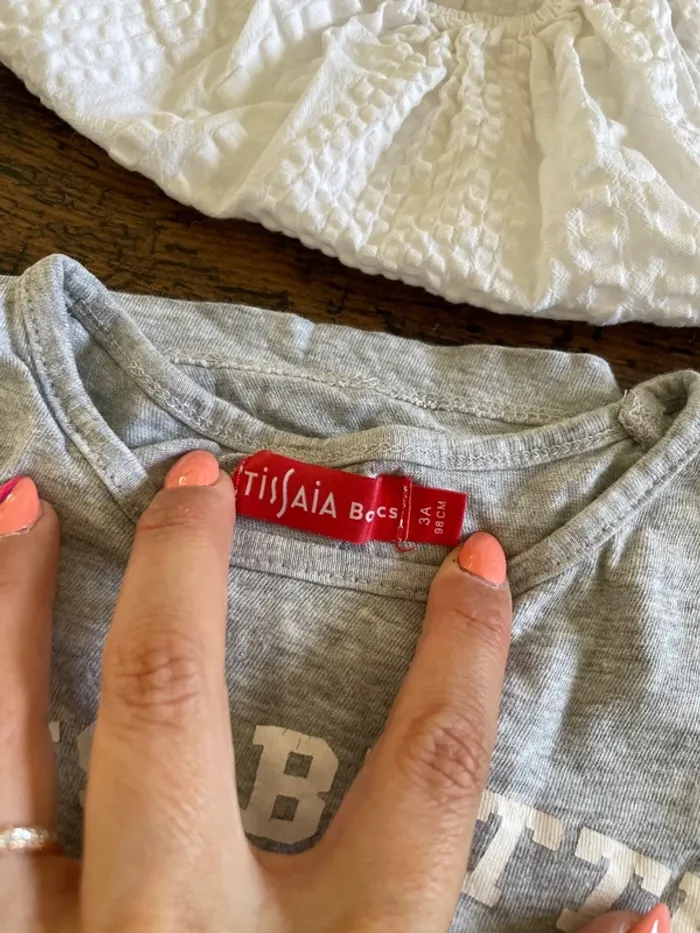 Lot de 6 tee-shirts à manches courtes fille 3 ans - photo numéro 6