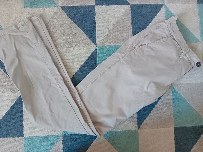 Pantalon beige homme 38