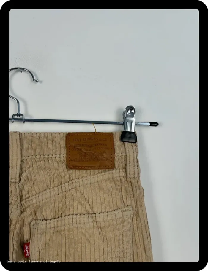 Jean Levi's Premium Femme Beige | Ribcage Straight Ankle | W25 L27 FR36 | Très Bon État | BP51 - photo numéro 9