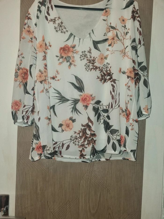 Blouse fleurie tex - photo numéro 3