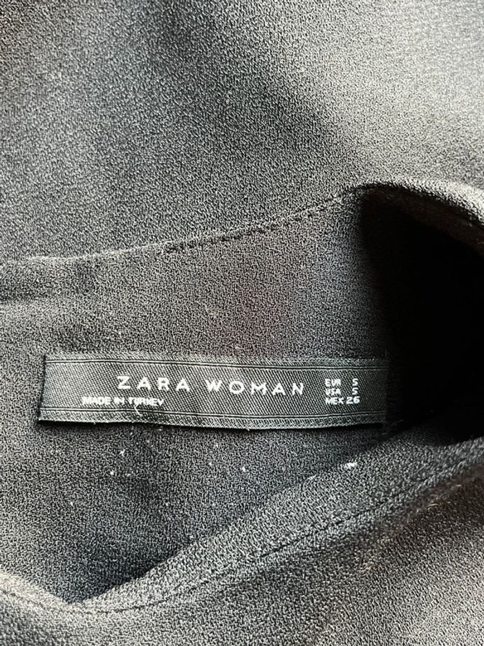 Robe noire bas franges Zara S - photo numéro 6