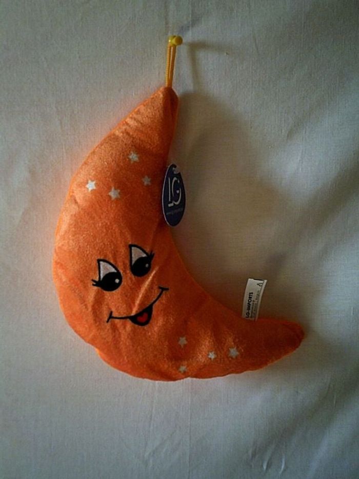 Peluche lune orange