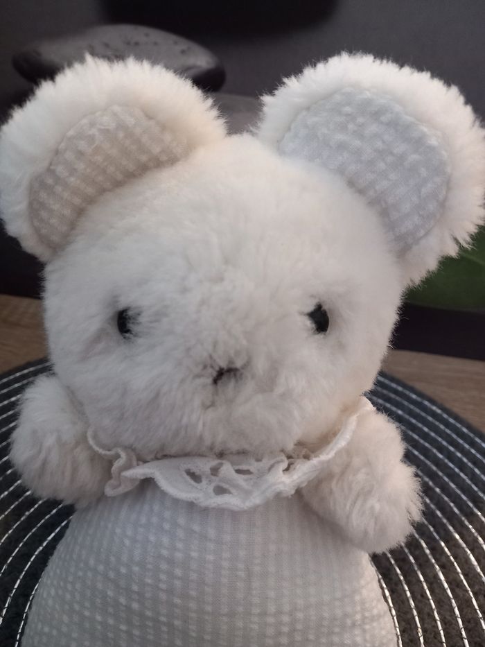 Peluche souris grelot vintage la petite boutique création CDJ 21cm - photo numéro 2