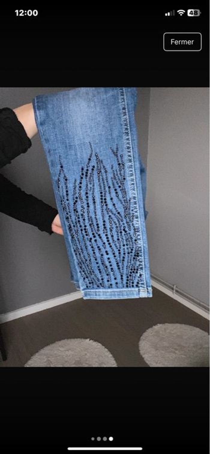 Jean bleu taille s - photo numéro 3