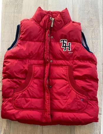 Doudoune sans manches Tommy Hilfiger rose – taille S, col montant