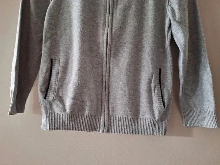 Gilet zippé gris Orchestra neuf 8 ans - photo numéro 4