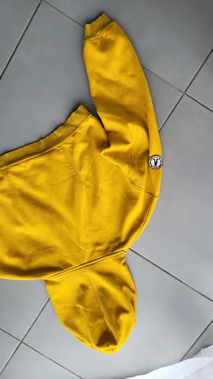 Sweat capuche xs jaune Jennyfer - photo numéro 7