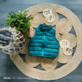 🌿 Doudoune sans manches bébé 12 mois 74 cm Tape à l’œil – Parfaite mi-saison ! 🌿