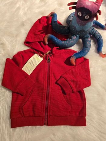 NEUF  (non porté)🏷👌👌💙😍🤩👌sublime sweat zippé mi saison  6 mois garçon 💙😍🤩👌