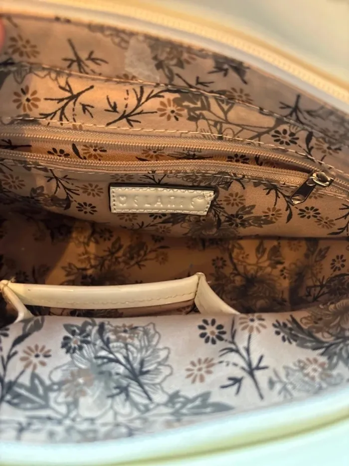 🛑 sac à main en cuir crème 🛑 - photo numéro 4