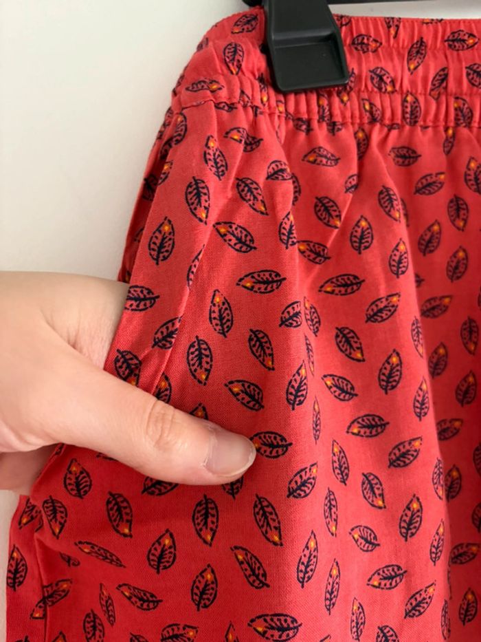 Jupe rouge à motifs grande taille 50-52 - photo numéro 3