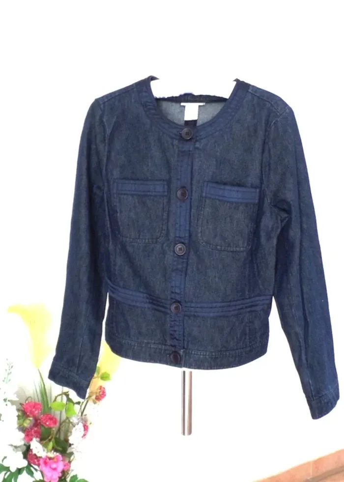 Veste_denim jeans_ coton - photo numéro 2