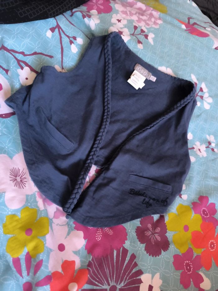Gilet cardigan sans manches boboli 10 ans