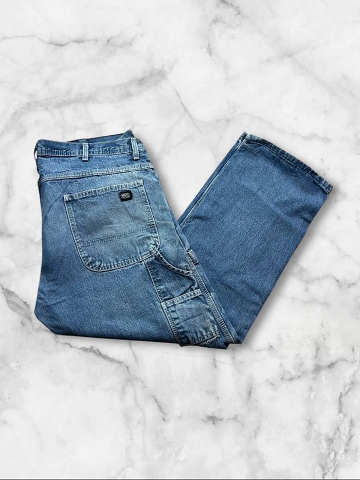 Jean Vintage KEY Carpenter W38 L29 – 100% Coton – Made in Mexico - photo numéro 3