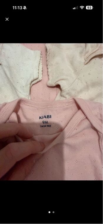 Lot de 6 bodies réservé pour LÉA