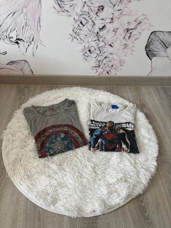 2 maillots de pyjamas homme taille XL