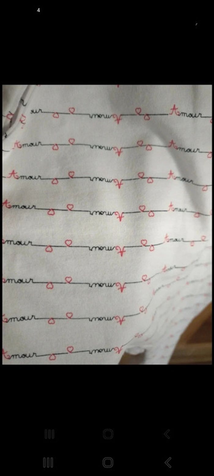 Lot 4 bodys + 1 dors bien en coton bio 6 mois - photo numéro 8